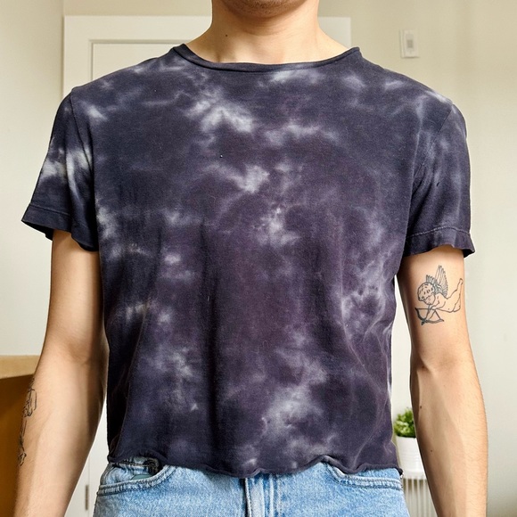 American Eagle Crop T-Shirt (Tie-Dye) - Picture 3 of 4